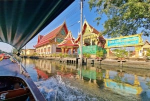 Hop-On/Hop-Off-Tour durch die Kanäle von Bangkok mit Besuch des Künstlerhauses