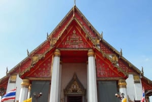 Dagstur till Ayutthaya: Guidad kryssning längs floden med besök vid tempel längs den gamla handelsvägen
