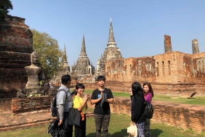 Ayutthayan päiväretki: muinaisen kauppareitin temppelit ja jokiristeily