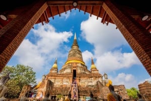 Ayutthayas templer: Dagstur fra Bangkok med bådsejlads i solnedgangen