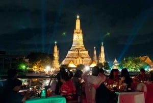 Bangkok: 2 uur White Orchid-riviervaart met diner & shows