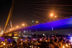Bangkok : Dîner et spectacles de 2 heures sur la croisière fluviale White Orchid