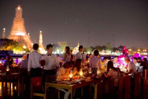 Bangkok : Dîner et spectacles de 2 heures sur la croisière fluviale White Orchid