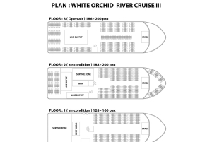 Bangkok : Dîner et spectacles de 2 heures sur la croisière fluviale White Orchid