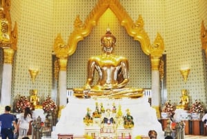 Bangkokissa: Buddha + Marmoritemppeli) Bangkok: 2 temppelikierros (Kultainen Buddha + Marmoritemppeli)