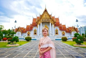 Bangkok : visite matinale du Mont d'Or et du Temple de Marbre - Tuk Tuk