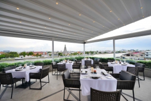 Bangkok: Above Riva Rooftop Restaurant & Roundtrip Transfer