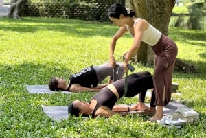 Bangkok: Ochtendyoga voor alle niveaus in Lumphini Park