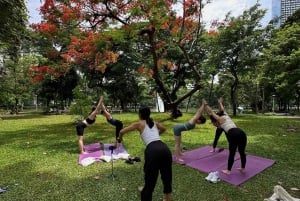 Bangkok: Ochtendyoga voor alle niveaus in Lumphini Park
