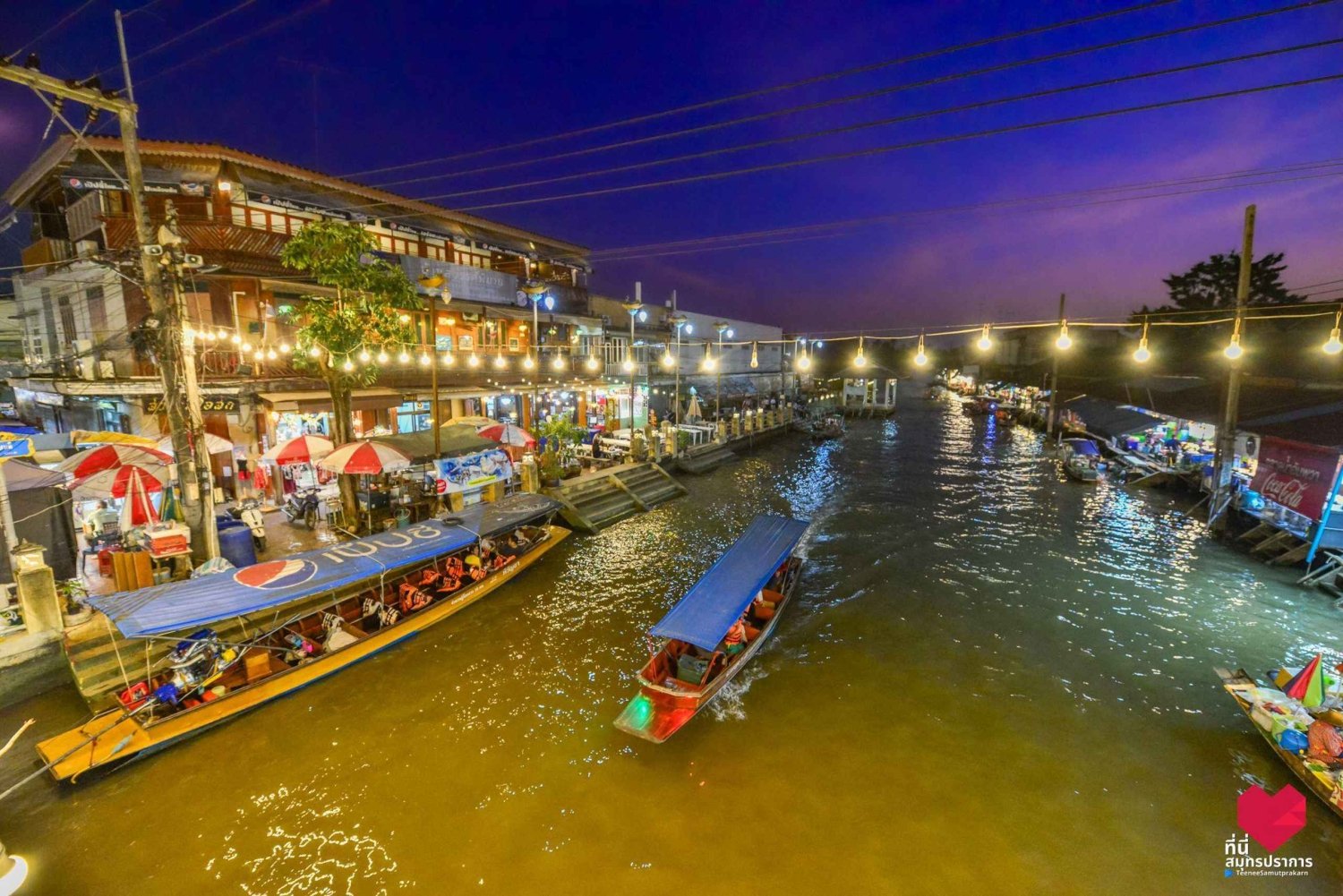 Bangkok: Amphawa Floating & train Market & Firefly Boat Tour