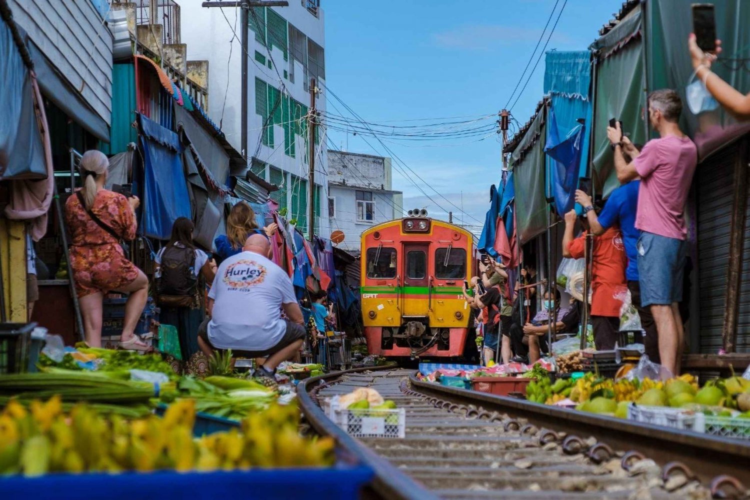 Bangkok: Mercado flutuante de Amphawa e mercado ferroviário de Maeklong
