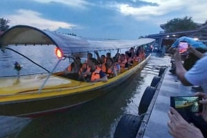 Bangkok: Amphawa, mercado flutuante, comboio e barco com pirilampos