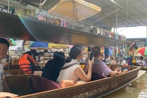 Bangkok: Amphawa, mercado flutuante, comboio e barco com pirilampos