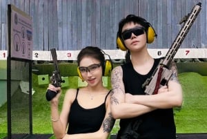 Aventura no Campo de Tiro do Exército de Banguecoque e Tour ao Torrefador de Café