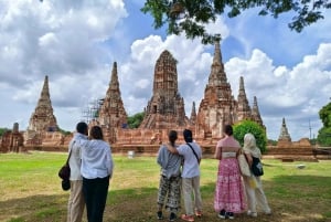 Bangkok: Ayutthaya & Local Market Tour In Spanish or English