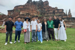 Bangkok: Ayutthaya-templer og busstur til det kongelige palasset