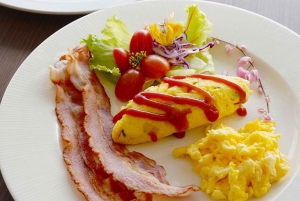 Banguecoque: pequeno-almoço buffet no Baiyoke Sky, na varanda do 81.º andar