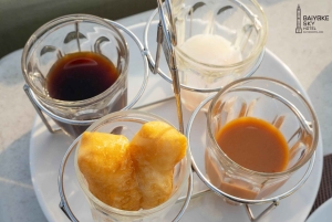 Banguecoque: pequeno-almoço buffet no Baiyoke Sky, na varanda do 81.º andar