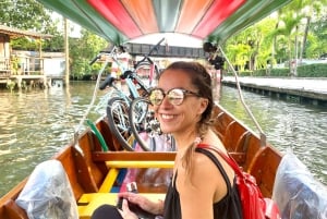 Bangkok: Bike and Longtail Boat Tour with Lunch