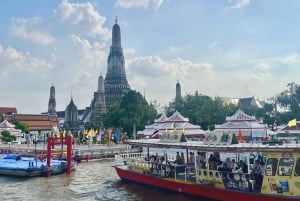 Bangkok: Boat Bliss Riverside Cruise Tour and Wat Arun Visit