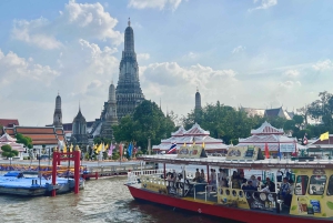 Bangkok: Bådtur med krydstogt ved floden og besøg i Wat Arun