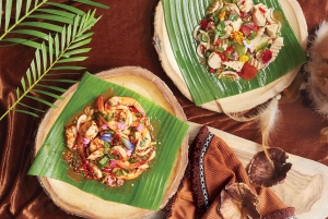 Banguecoque: Pacotes de comida do Bubble in the Forest Cafe