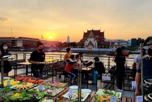 Bangkok: Calypso Cabaret & Dinner Cruise z transferem do hotelu