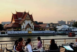 Bangkok: Crociera con cena e cabaret Calypso con trasferimento in hotel