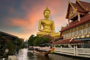 Bangkok: Canal Tour Local Life Along Waterways ends Wat Arun