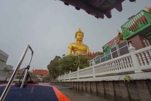 Bangkok: wycieczka po wiosce nad kanałem łodzią EV i lunch