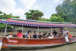 Bangkok: wycieczka po wiosce nad kanałem łodzią EV i lunch
