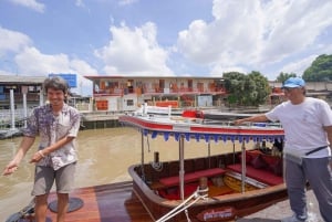 Bangkok: wycieczka po wiosce nad kanałem łodzią EV i lunch