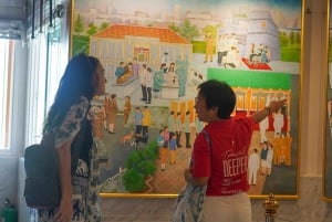 Bangkok: wycieczka po wiosce nad kanałem łodzią EV i lunch