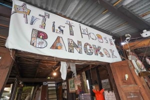 Bangkok: wycieczka po wiosce nad kanałem łodzią EV i lunch