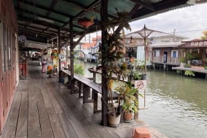 Bangkok: wycieczka po wiosce nad kanałem łodzią EV i lunch