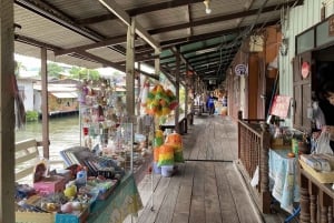 Bangkok: wycieczka po wiosce nad kanałem łodzią EV i lunch