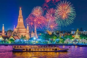 Bangkok: crociera sul Chao Phraya con buffet di lusso e ponte scoperto