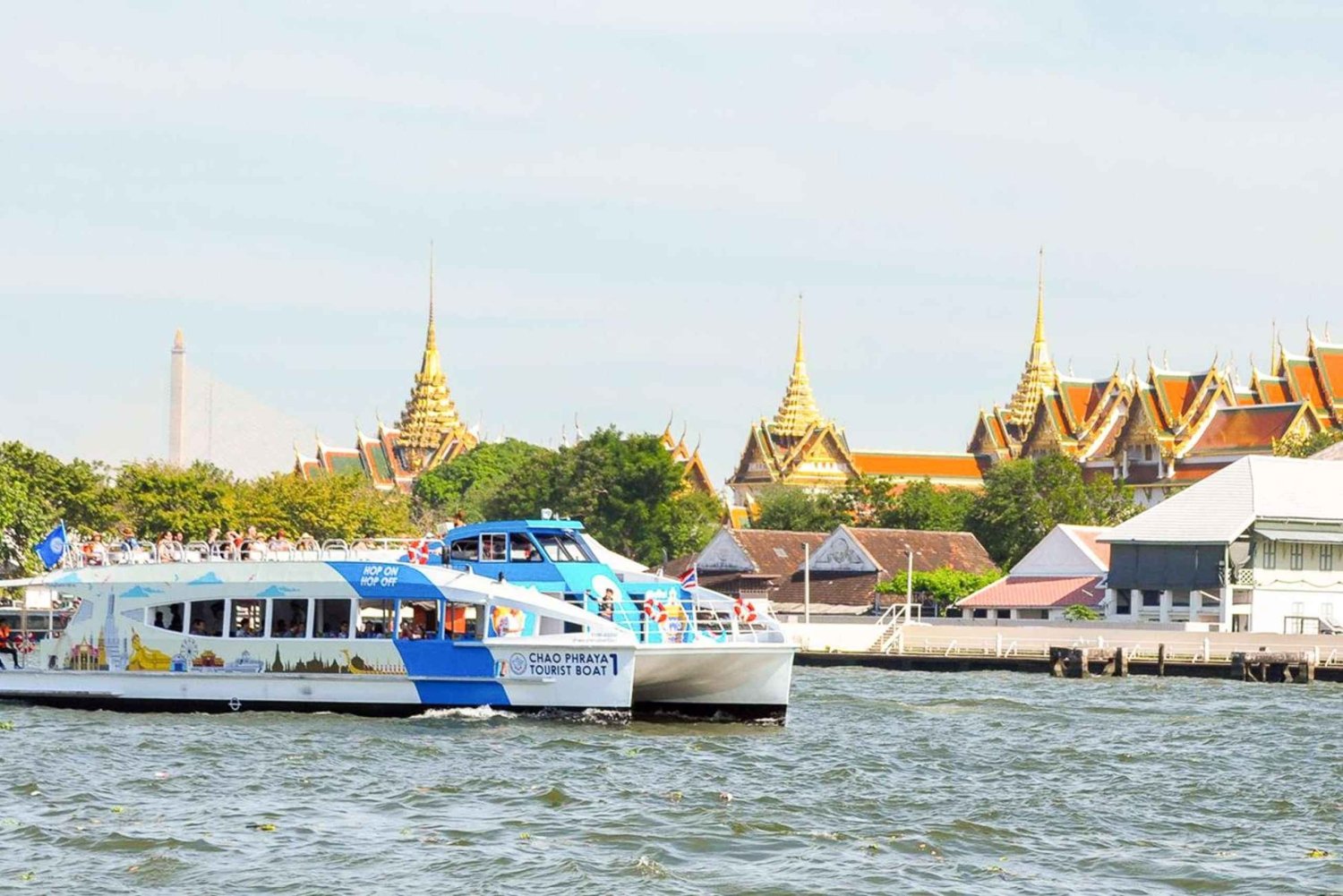 Bangkok: Chao Phraya Hop-On Hop-Off Tourist Boat Day Pass