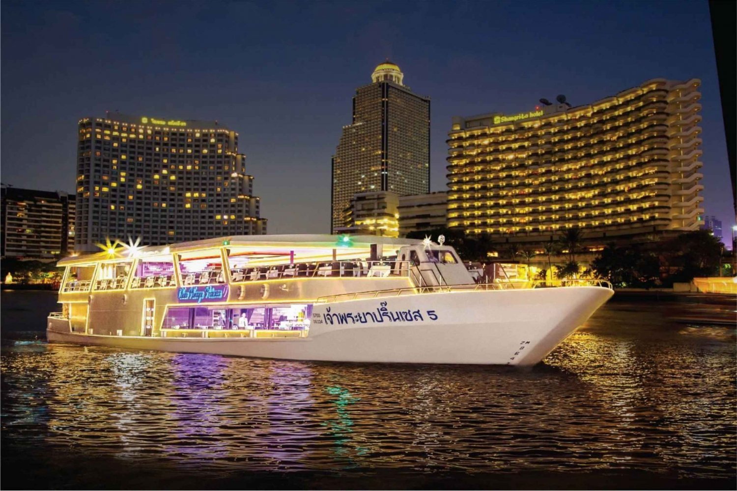 Bangkok: Crucero con cena Chao Phraya Princess