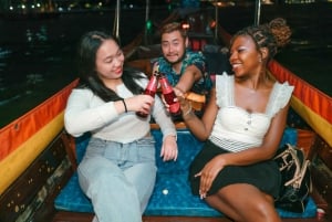 Bangkok: nocny rejs po rzece Chao Phraya łodzią long tail