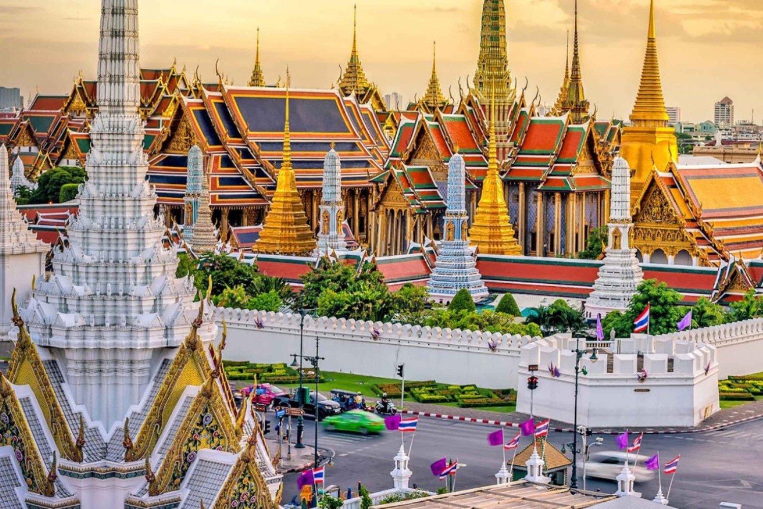 Bangkok: Tour di Bangkok con il Grand Palace e il Mercato Galleggiante