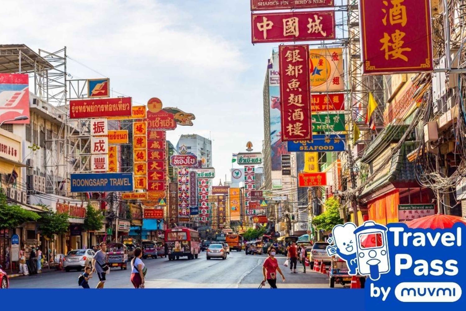 Bangkok-kombo: Tuk-tuk-appkort, Chao Phraya-båt och e-sim