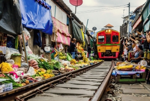 Bangkok: Excursão a Damnoen Saduak e à Cachoeira Erawan com almoço