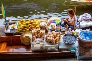 Bangkok: Damnoen Saduak und Zugmarkt mit Bootsfahrt