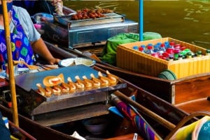 Bangkok: Damnoen Saduak und Zugmarkt mit Bootsfahrt