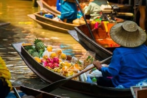 Bangkok: Damnoen Saduak und Zugmarkt mit Bootsfahrt