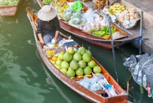 Bangkok: Damnoen Saduak und Zugmarkt mit Bootsfahrt