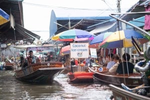 Bangkok: Damnoen Saduak und Zugmarkt mit Bootsfahrt