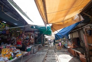 Bangkok: Damnoen Saduak und Zugmarkt mit Bootsfahrt