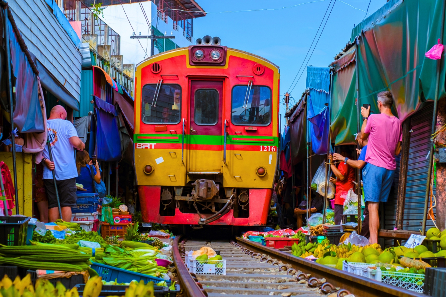 Bangkok: Tour privato del mercato galleggiante e ferroviario di Damnoen Saduak